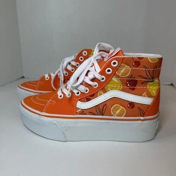 Vans SK8-Hi Top Taper Stackform Platform Summer Fruit Punch Sneakers Size 7.5 - Picture 5 of 9